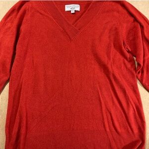 Avenue Design Ruby Red 3/4 Sleeve Sweater Size 18/20